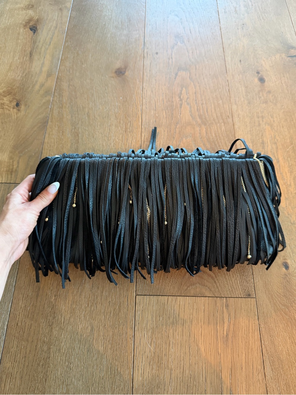 NWOT B-low The Belt Fringe Melrose Clutch
